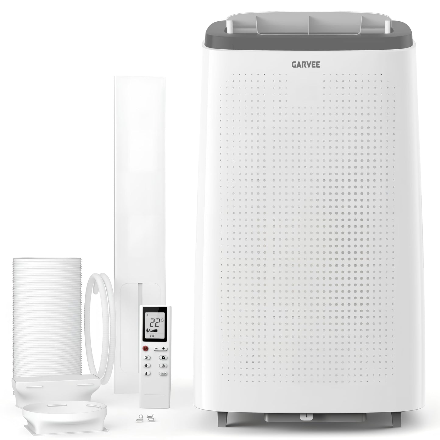 Garvee 8,000 BTU Portable Air Conditioner, 3-in-1 Portable AC Unit with Cool, Dehumidifier & Fan Modes, Covers Rooms up to 350 sq.ft, Sleep Mode, Remote Control, Timer & Full Window Kit