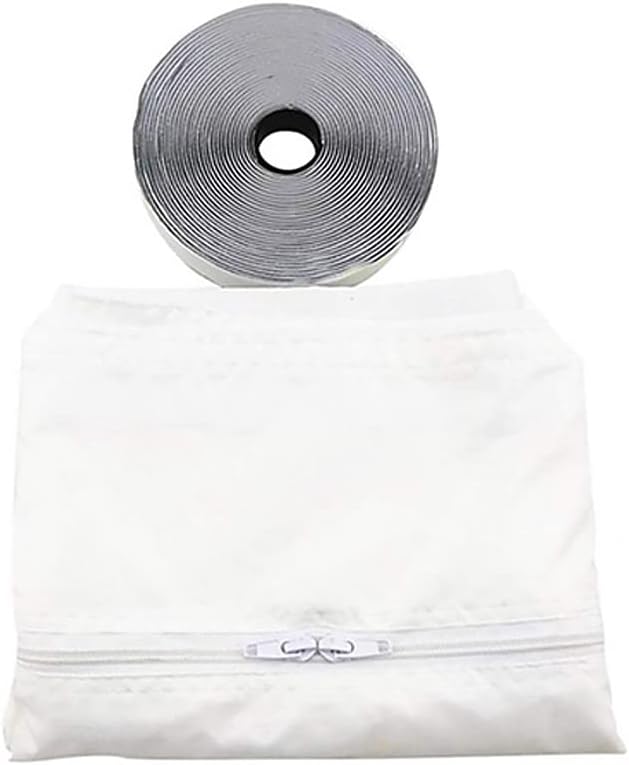 300cm Universal Window Seal for Mobile Air-Conditioning and Tumble Dryer, Air Exchange Guards with Zip and Adhesive Tape, No Need Drilling Holes/150(for 4m Push Windows)