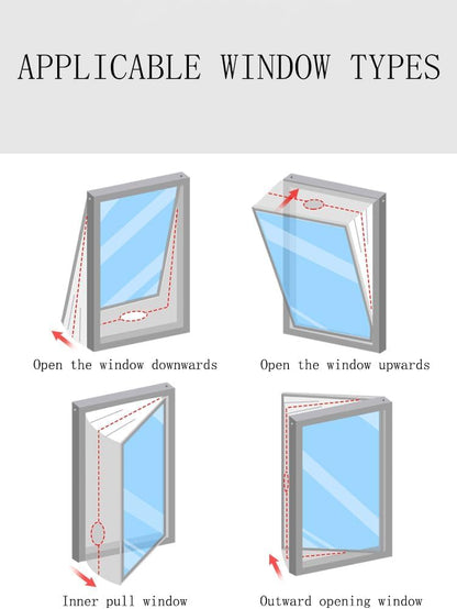 400CM (157'') Portable Air Conditioner Window Seal Kit for Mobile Air-Conditioning and Tumble Dryer, AC Window Kit for Hot Air Stop and for Casement, Crank-Out & Skylight Windows, No Drilling