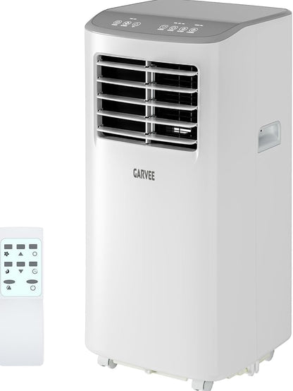 Garvee 8,000 BTU Portable Air Conditioner, 3-in-1 Portable AC Unit with Cool, Dehumidifier & Fan Modes, Covers Rooms up to 350 sq.ft, Sleep Mode, Remote Control, Timer & Full Window Kit