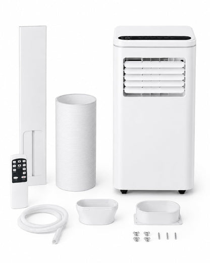 GarveeLife Portable Air Conditioner,8,000 BTU for Rooms up to 350 Sq.Ft., Smart Compact AC Unit with Cooling, Dehumidifier, Fan, Remote Control and Window Kit, White