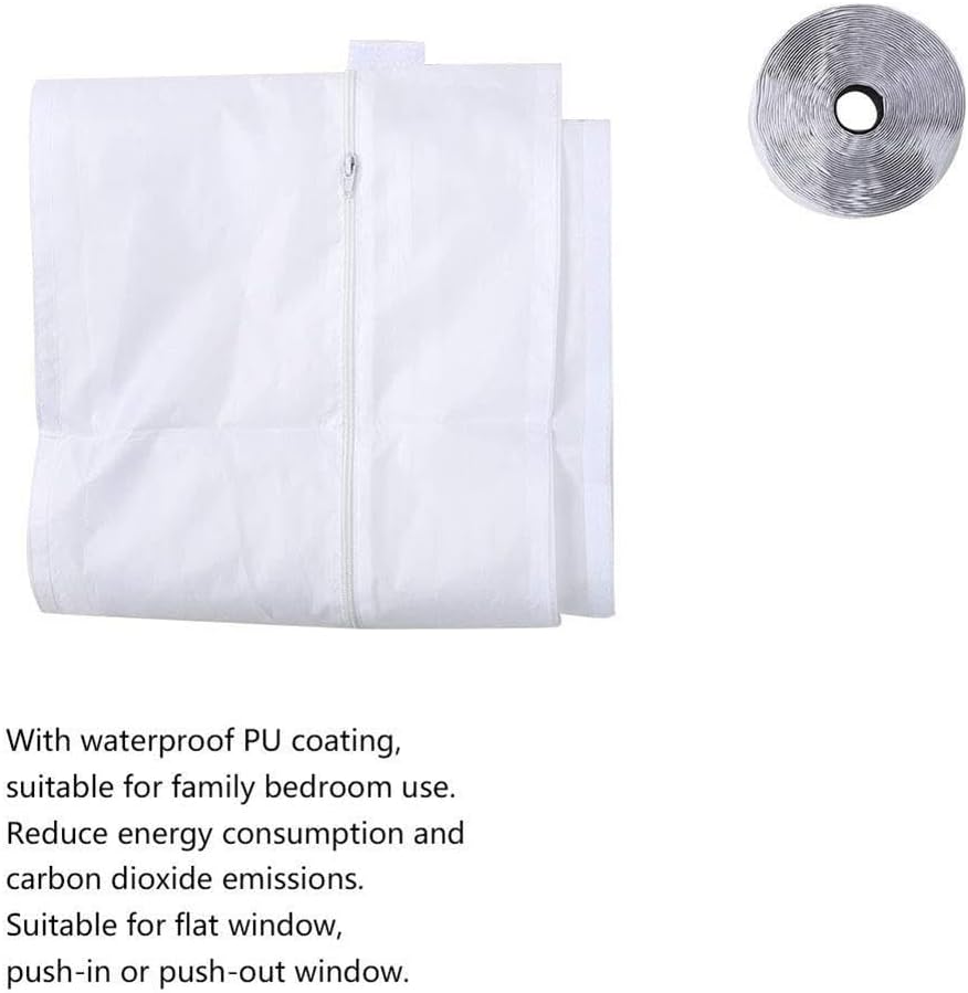 Gazaar Portable Air Conditioner Window Vent Kit, Universal Sliding Sealing Window Seal Kit for Mobile Air Conditioning Dryer,Full A C Vent Sealing Cloth (4M)