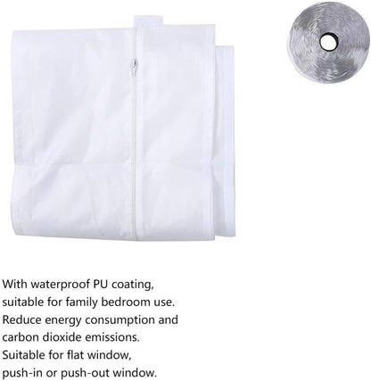 Gazaar Portable Air Conditioner Window Vent Kit, Universal Sliding Sealing Window Seal Kit for Mobile Air Conditioning Dryer,Full A C Vent Sealing Cloth (4M)