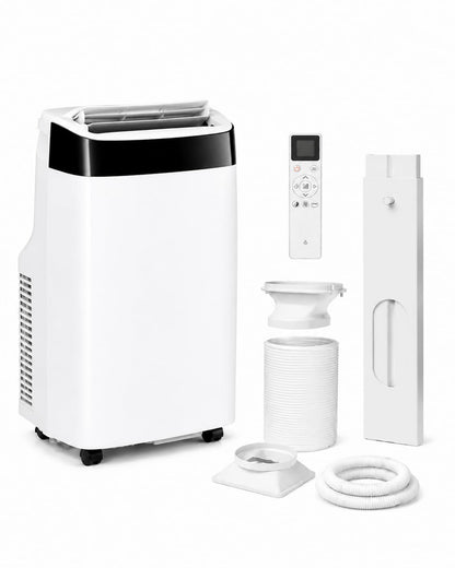 GarveeLife Portable Air Conditioner,8,000 BTU for Rooms up to 350 Sq.Ft., Smart Compact AC Unit with Cooling, Dehumidifier, Fan, Remote Control and Window Kit, White