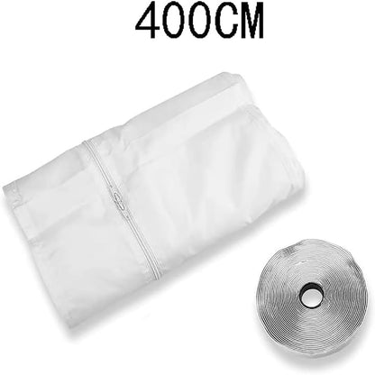 400CM (157'') Portable Air Conditioner Window Seal Kit for Mobile Air-Conditioning and Tumble Dryer, AC Window Kit for Hot Air Stop and for Casement, Crank-Out & Skylight Windows, No Drilling