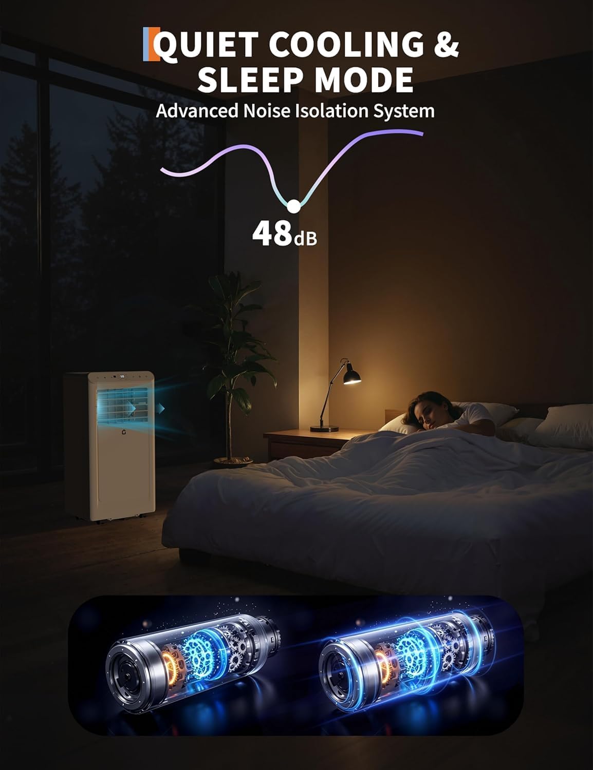 Garvee 8,000 BTU Portable Air Conditioner, 3-in-1 Portable AC Unit with Cool, Dehumidifier & Fan Modes, Covers Rooms up to 350 sq.ft, Sleep Mode, Remote Control, Timer & Full Window Kit