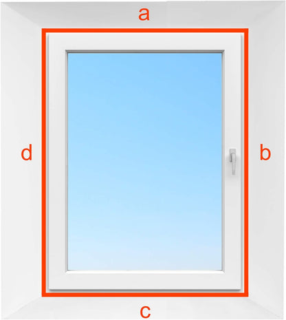 HOOMEE 220”(560CM) Universal Window Seal for Mobile Air Conditioner and Tumble Dryer – Window Kit Works with Portable AC, Easy to Install - Air Exchange Guards with Zip and Adhesive Fastener