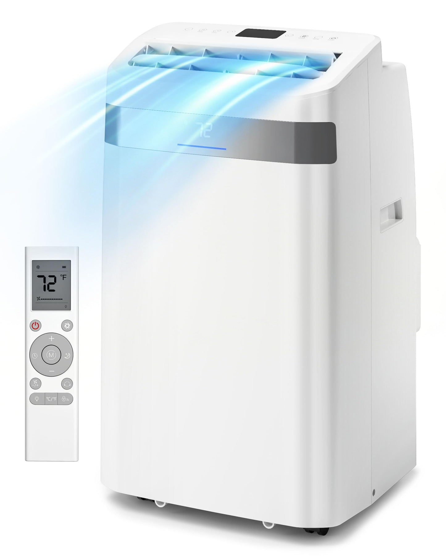 Portable Air Conditioners - 2026 Upgraded 10000 BTU Quiet Portable AC for Room up to 450 Sq. Ft, 4 in 1 AC Units with Cool, Fan, Dehumidifier, Sleep, 24H Timer/Remote/Window Kits