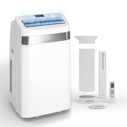 Quiet Portable Air Conditioner 8000 BTUs, Cools Rooms up to 350 Sq. Ft, Dehumidifier & Fan Mode, Sleep Mode, 24-Hour Timer, 26 ft Remote Control, 2026 Model, Window Kit 1-piece