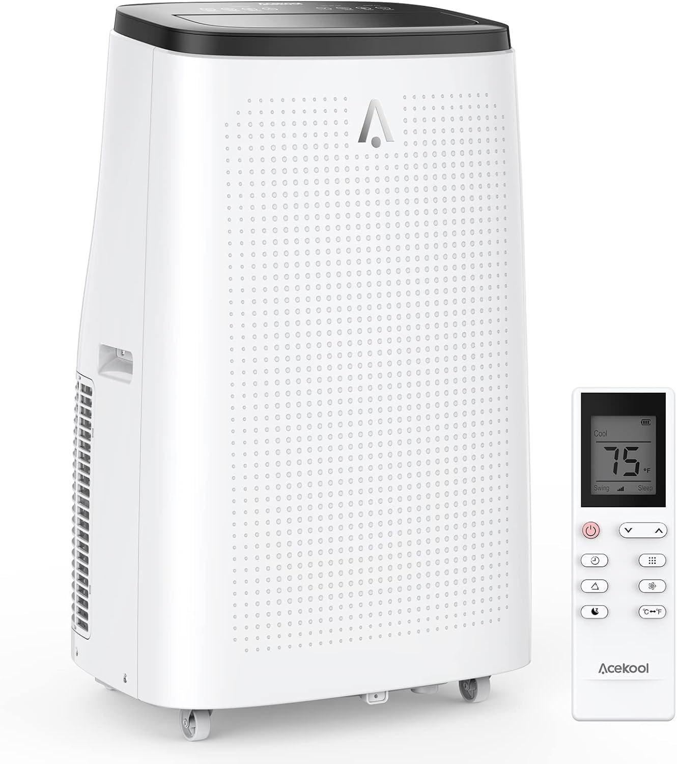 GarveeLife Portable Air Conditioner,8,000 BTU for Rooms up to 350 Sq.Ft., Smart Compact AC Unit with Cooling, Dehumidifier, Fan, Remote Control and Window Kit, White