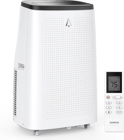 GarveeLife Portable Air Conditioner,8,000 BTU for Rooms up to 350 Sq.Ft., Smart Compact AC Unit with Cooling, Dehumidifier, Fan, Remote Control and Window Kit, White