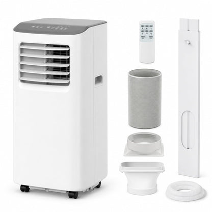 GarveeLife Portable Air Conditioner,8,000 BTU for Rooms up to 350 Sq.Ft., Smart Compact AC Unit with Cooling, Dehumidifier, Fan, Remote Control and Window Kit, White
