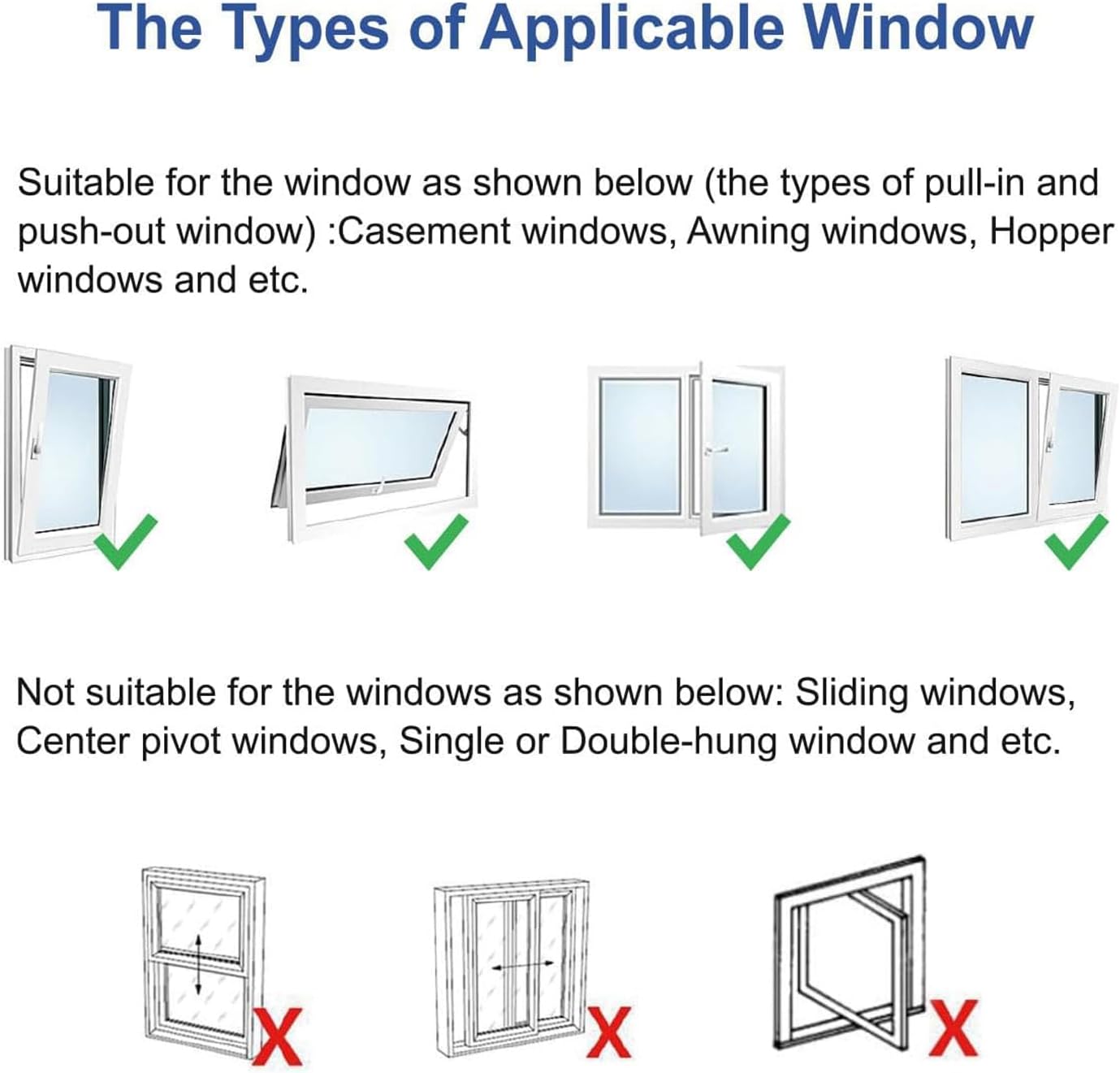 Window Seal Kit for Portable AC Window Seal, Casement Window Vent Kit Seal Kit for Portable Air Conditioner & Ventilation System, Easy to Install for Crank Out/Awning/Skylights Window （400CM/157")