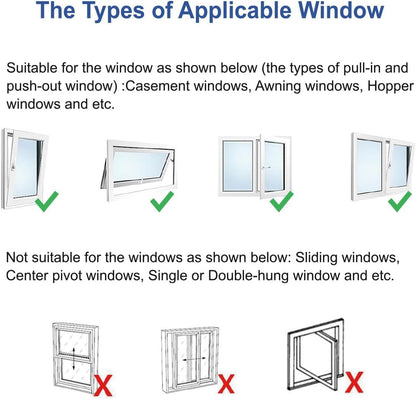 Window Seal Kit for Portable AC Window Seal, Casement Window Vent Kit Seal Kit for Portable Air Conditioner & Ventilation System, Easy to Install for Crank Out/Awning/Skylights Window （400CM/157")
