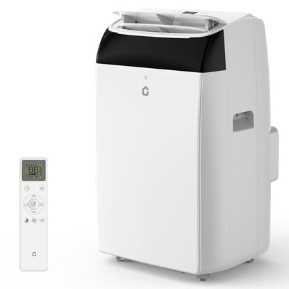Garvee 8000 BTU Portable Air Conditioner, Complete Window Kit & Remote Included - Easy Setup, Cools 350 Sq. Ft Rooms, 24-Hr Timer, Sleep Mode, Quiet Operation, White