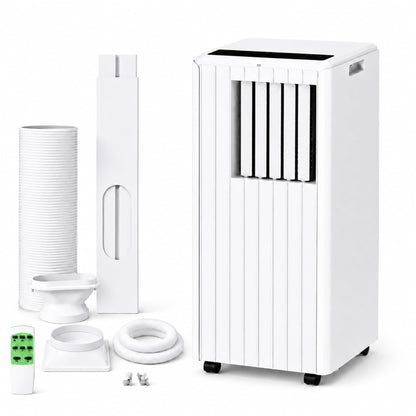GarveeLife Portable Air Conditioner,8,000 BTU for Rooms up to 350 Sq.Ft., Smart Compact AC Unit with Cooling, Dehumidifier, Fan, Remote Control and Window Kit, White