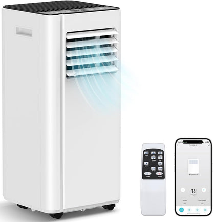 16000 BTU Portable Air Conditioners with WiFi APP, 5-in-1 Portable AC Unit for Large Room up to 750 Sq.Ft with Fast Cooling, Dehumidifier, Fan, Quiet 40dB Sleep Mode, 24H Timer for Home, Office
