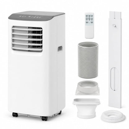 GarveeLife Portable Air Conditioner,8,000 BTU for Rooms up to 350 Sq.Ft., Smart Compact AC Unit with Cooling, Dehumidifier, Fan, Remote Control and Window Kit, White