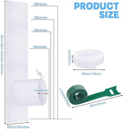 AC Window Kit – Polyester | Conditioner Window | Window1 Seal1 For Portable Air Conditioners Designed To Block Hot Air And Dust While Improving Cooling Efficiency Features