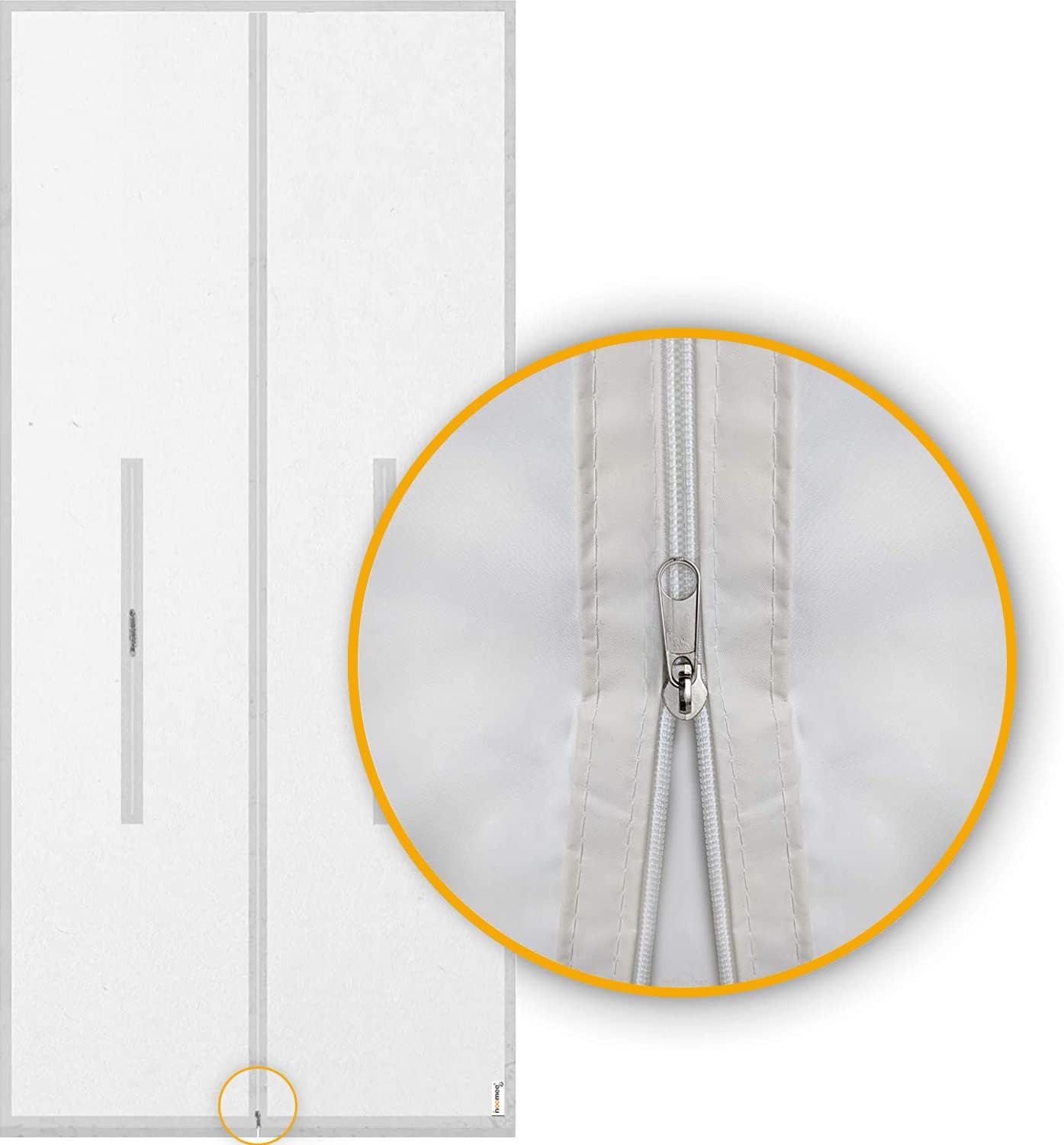 HOOMEE 36x83 Inch Zipper Screen Door Seal for Portable Air Conditioner and Tumble Dryer– Works with Mobile Air Conditioning