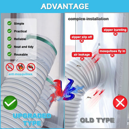 Gpaentsn 400CM (157") Window Seal for Portable Dual-hose Air Conditioner And Tumble Dryer for Every Mobile Air-Conditioning, Easy to Install