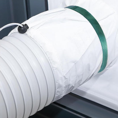 Universal Window Seal Kit for Portable Air Conditioner & Dryer, 100% Sealing Fabric Window Seal, Single & Dual Hose Adjustable Weather Strip, 500cm/197 Inch for Mobile A/C Unit