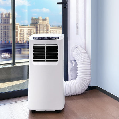 LOVIGA Drawstring Portable Air Conditioner Window Vent Kit, 100% Sealing Portable AC Window Kit Seal Kit, Fit Both 5" & 6" Hose, Keep Hot Air Out, Length Adjustable, Waterproof,10X44~64 Inch