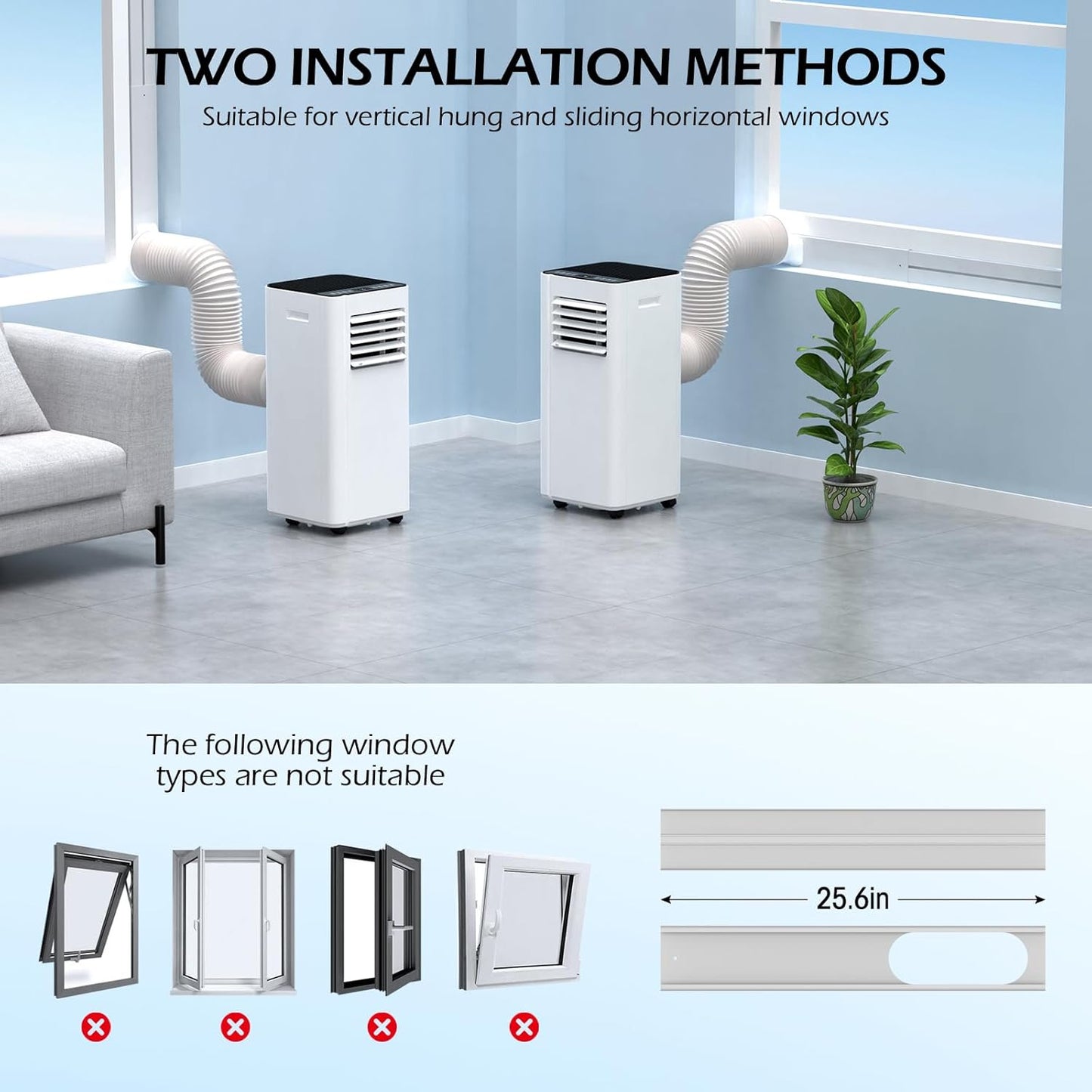 16000 BTU Portable Air Conditioners with WiFi APP, 5-in-1 Portable AC Unit for Large Room up to 750 Sq.Ft with Fast Cooling, Dehumidifier, Fan, Quiet 40dB Sleep Mode, 24H Timer for Home, Office