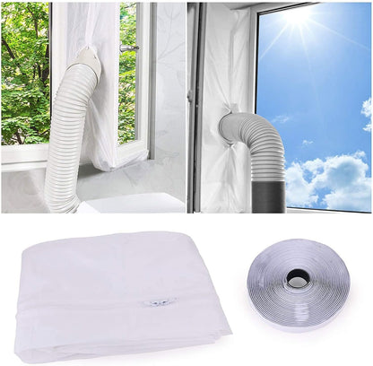 INF Window Seal for Mobile Air Conditioners, Waterproof White Air Conditioning Window Seal Used, 400cm
