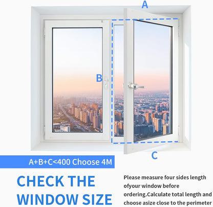 FSEN Portable AC Window Seal Kit - Heavy-Duty Window Barrier with Adjustable Hole, No-Drill Waterproof & Universal Fit for Sliding/Crank-Out/Skylight Windows. Blocks Heat, Dust & Saves Energy!