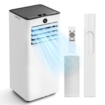 Portable Air Conditioners - 2026 Upgraded 10000 BTU Quiet Portable AC for Room up to 450 Sq. Ft, 4 in 1 AC Units with Cool, Fan, Dehumidifier, Sleep, 24H Timer/Remote/Window Kits