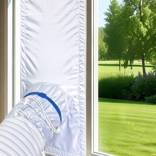Portable Air Conditioner Window Seal Kit,10In x 36~62 Inch Full Sealing AC Window Vent Seal Kit for Mobile Air Conditioner & Dryer,Length Adjustable,Waterproof & Easy to Install