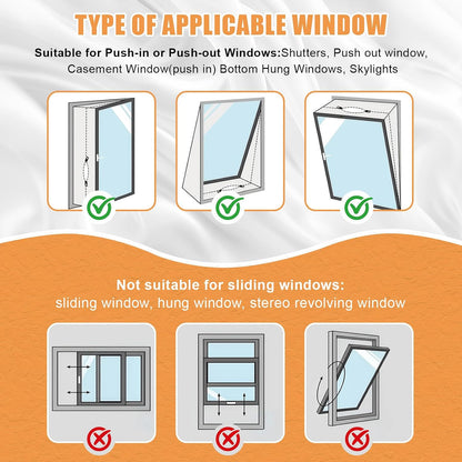 Hushee 2 Pack Portable Air Conditioner Window Seal Kit 300 cm Ac Window Vent Seal for Ac Unit & Dryer, Double Zipper Universal Kit with Cable Ties & Hook Loop Tape Waterproof No Drilling