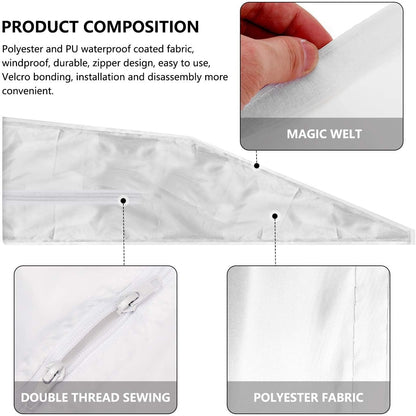 Portable Air Conditioner Window Seal Kit,Hot Air Stop Air Exchange Guards with Zip 158 inch ac Window Seal Kit Hot Air Stop Air Exchange Guards with Zipper Portable air Conditioner Window kit