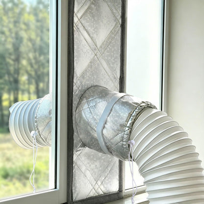 Portable AC Window Seal Kit,39"–Adjustable Vertical/Horizontal Sliding Windows,3-Layer Thickened Unit Window Vent Seal Kit for Portable Air Conditioner,100％Tight Seal Blocks Hot Air,Easy Installation