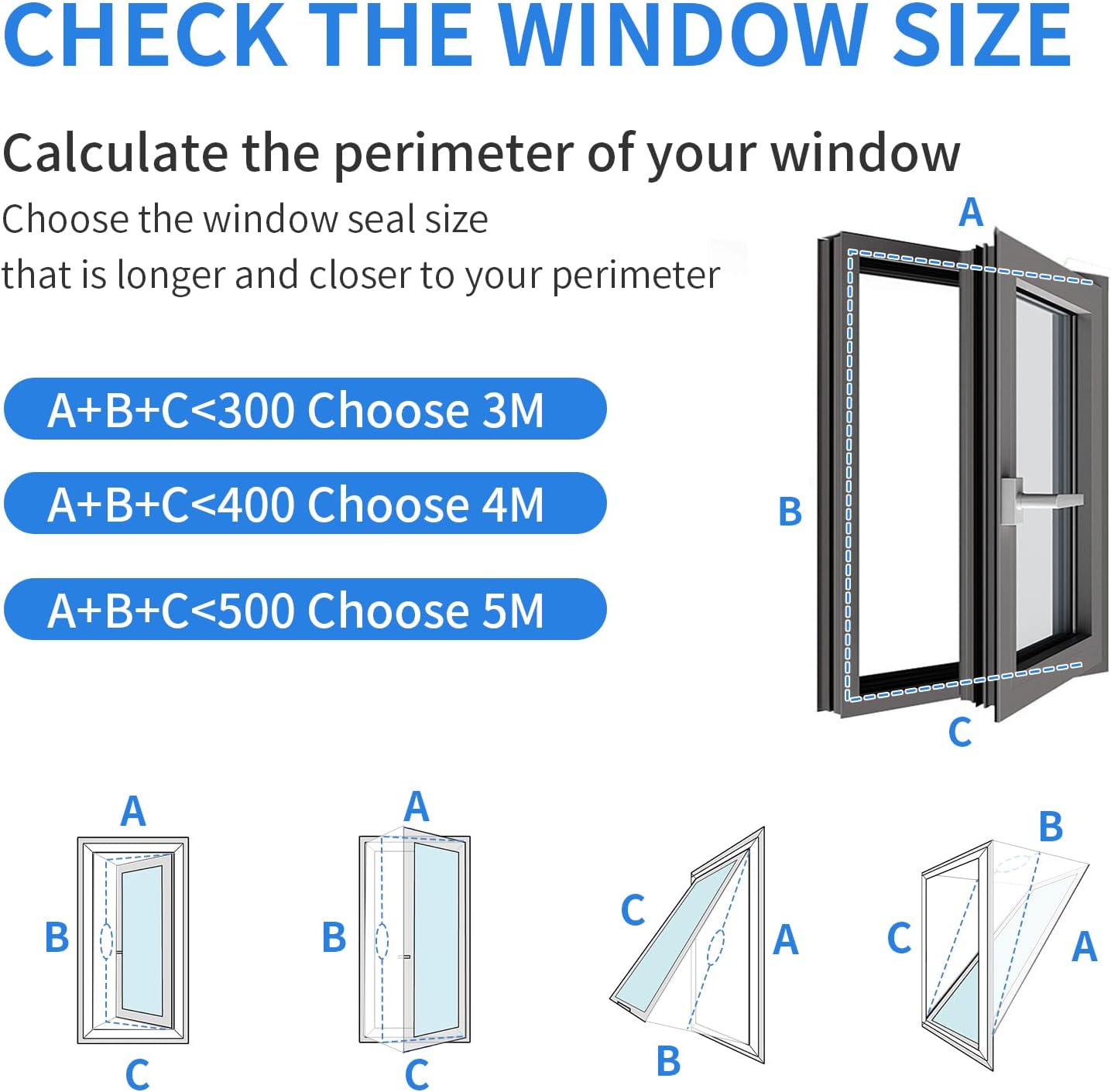 FSEN 400CM Universal Window Seal Kit for Portable AC - Heavy-Duty Oxford Fabric, No-Drill Waterproof Cover with Zipper & 2xVelcro, Fits Sliding/Crank-Out/Skylight Windows，Dust & Saves Energy (157")