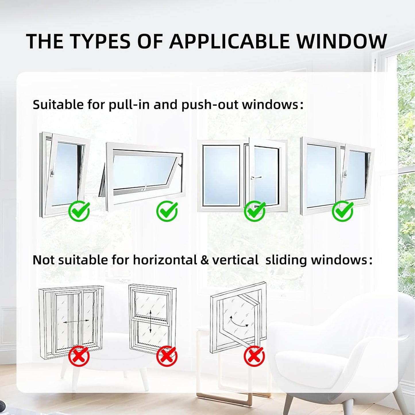 Portable Air Conditioner Window Seal Kit, 300cm/118 Inch Adjustable Window Sealing Strip, Hot Air Stop Air Exchange Guards with Zip & Adhesive Fastener, for Tumble Dryer & Mobile AC