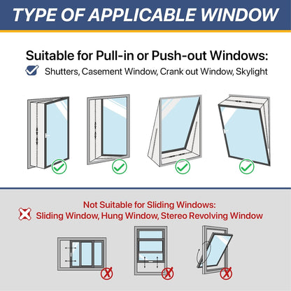 LOVIGA 400CM(157") Portable AC Window Seal Kit, Casement Window Vent Kit Seal Kit for Portable Air Conditioner & Ventilation System, Easy to Install for Crank Out/Awning/Skylights Window