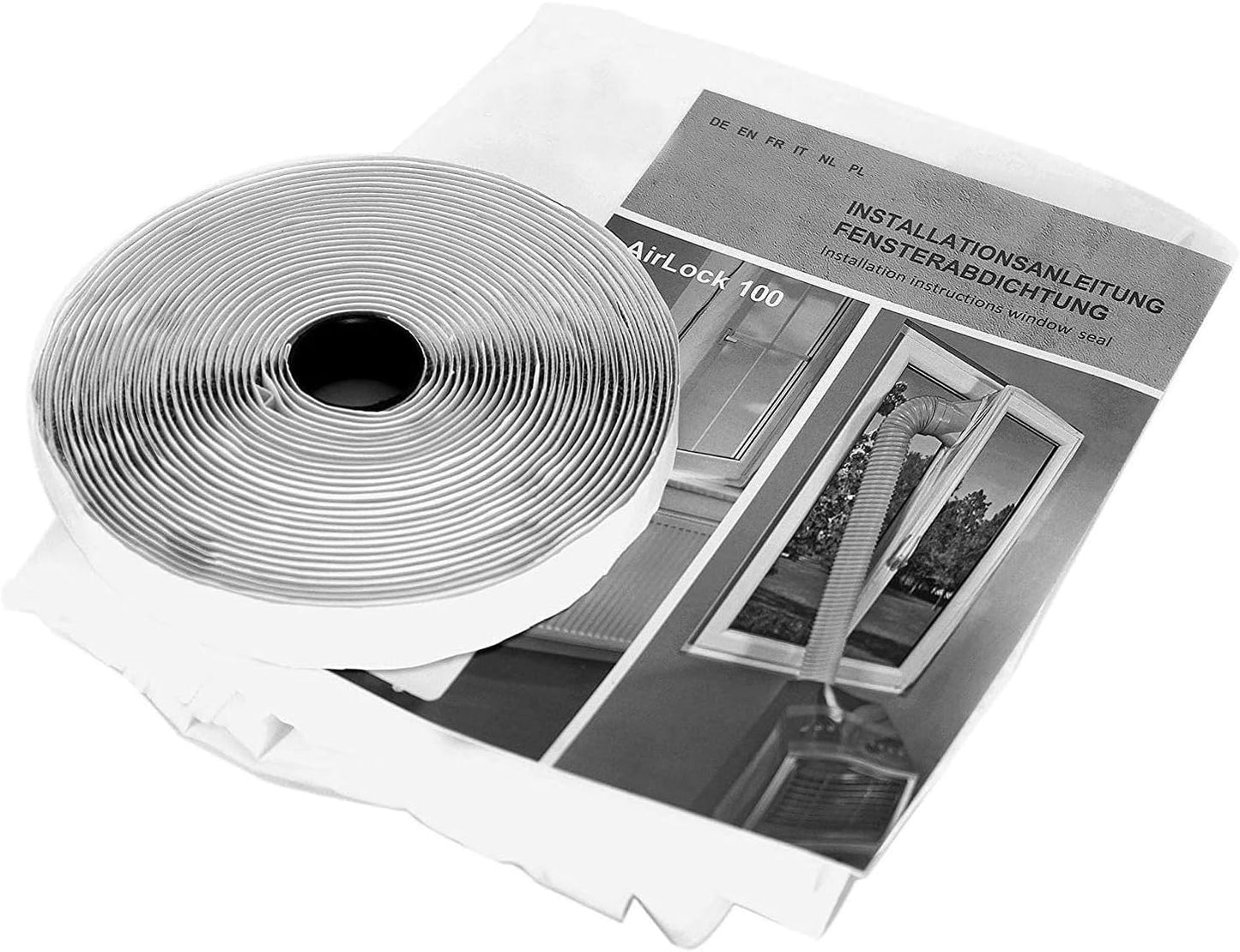 Portable Air Conditioner Window Seal Kit,Hot Air Stop Air Exchange Guards with Zip 158 inch ac Window Seal Kit Hot Air Stop Air Exchange Guards with Zipper Portable air Conditioner Window kit