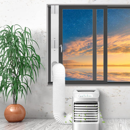 Portable Air Conditioner Window Kit with 5.9” Exhaust Hose, Adjustable Universal Window Seal for AC Unit…