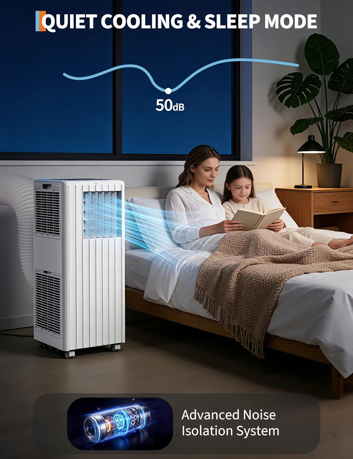 Garvee 8000 BTU Portable Air Conditioner, Complete Window Kit & Remote Included - Easy Setup, Cools 350 Sq. Ft Rooms, 24-Hr Timer, Sleep Mode, Quiet Operation, White