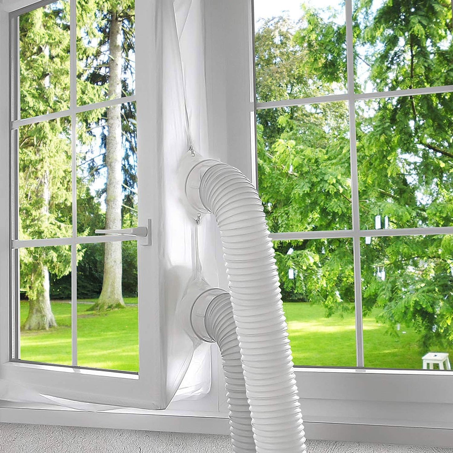 INF Window Seal for Mobile Air Conditioners, Waterproof White Air Conditioning Window Seal Used, 400cm